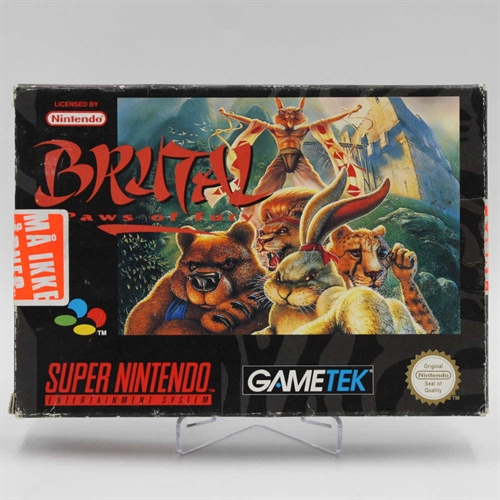 Brutal Paws Of Fury - Komplet i Æske - SNES - (EUR) (B Grade) (Genbrug)